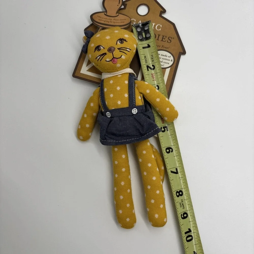 Apple Park Organic Farm Buddies Rita Cheetah Baby Toy Rattle Pacifier Plush